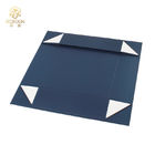 Rectangle Foldable Magnetic Flap Gift Box , Book Style Box Dark Blue