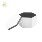 White Hexagonal Paperboard Gift Boxes Coated Paper For Sweet Candy