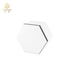 White Hexagonal Paperboard Gift Boxes Coated Paper For Sweet Candy
