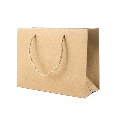 Private Label 60gsm Printed Paper Shopping Bag Eco Kraft Gift Packaging