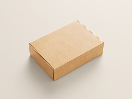 Brown Paper E Flute Corrugated Box Customize Logo