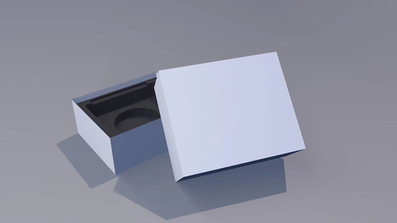 White Lid And Based Paperboard Gift Boxes For Jewelry Packaging