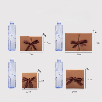 FSC Brown Recyclable Kraft Gift Box With Window For Clothing Packaging