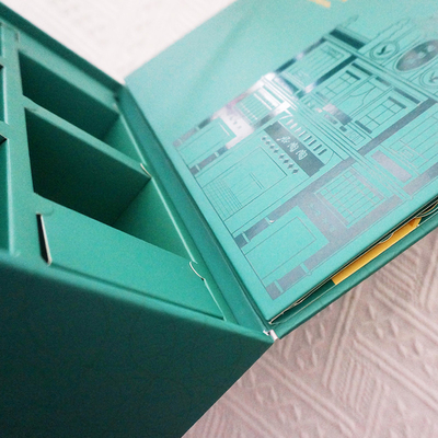 Green Art Paper Paperboard Gift Boxes With Three Demension technology For Gift Packaging