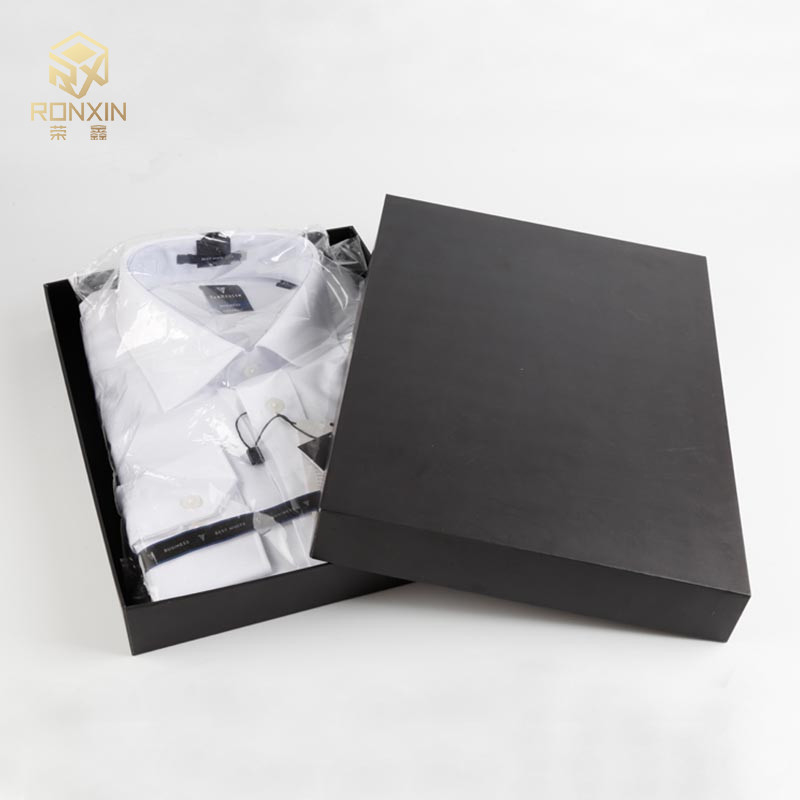 Black Art Paper Paperboard Gift Boxes For Clothing Package